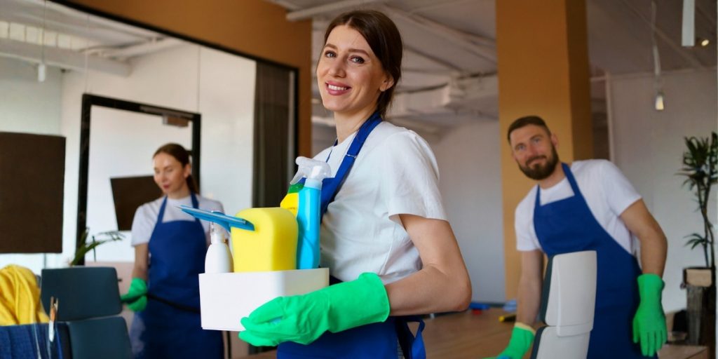 commercial cleaning process